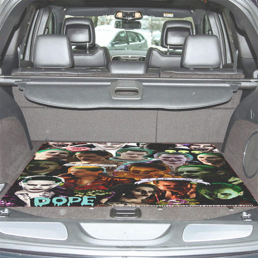 Joker Photo Collage Car Trunk Mat Non Slip