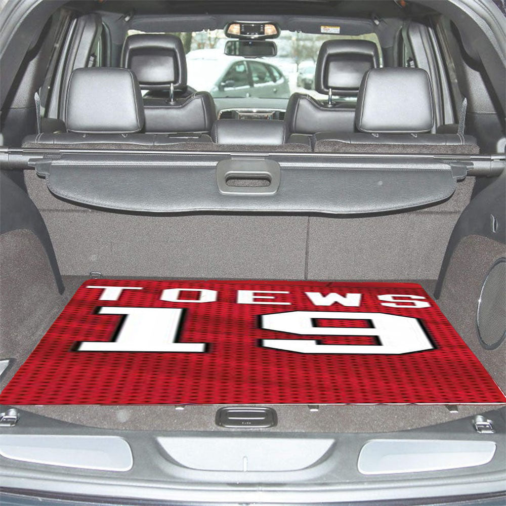 Jonathan Toews Jersey Pattern Car Trunk Mat Non Slip