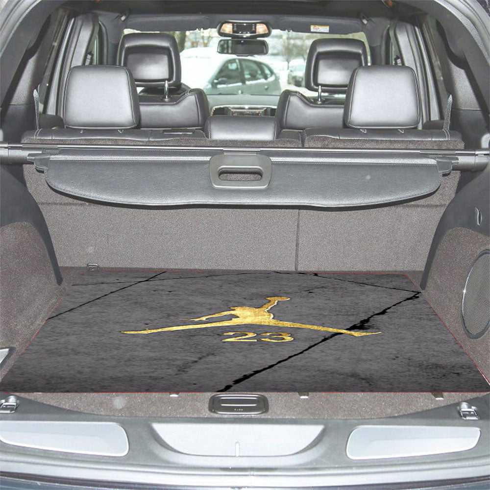 Jordan Gold Marble Car Trunk Mat Non Slip