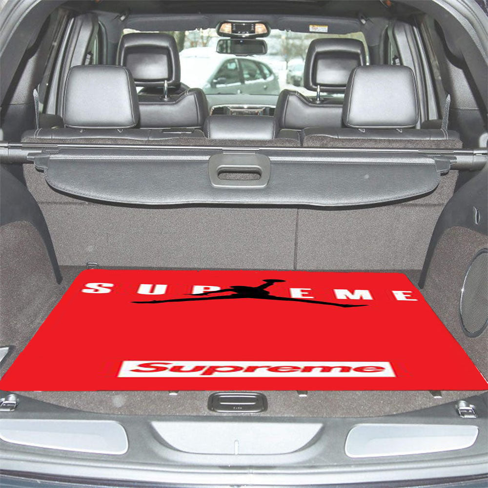 Jordan Supreme Red Car Trunk Mat Non Slip