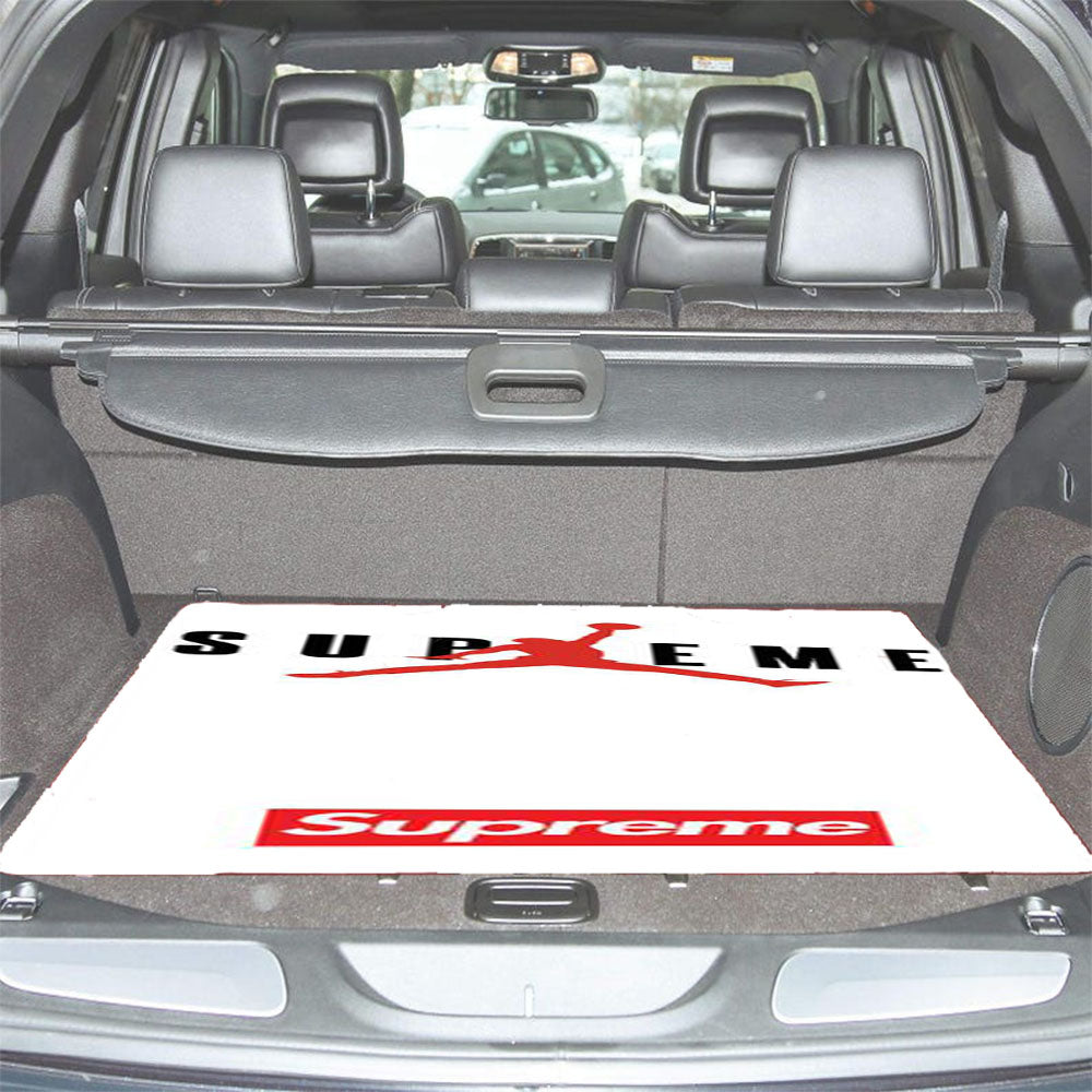 Jordan Supreme White Car Trunk Mat Non Slip