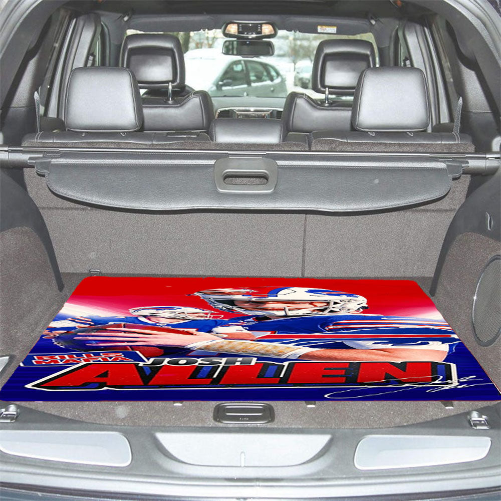 Josh Allen Buffalo Bills 1 Car Trunk Mat Non Slip