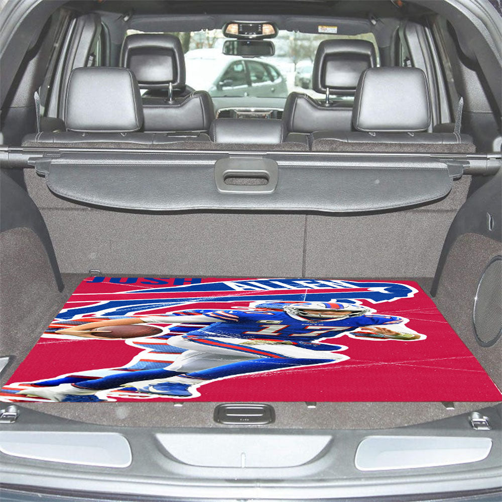 Josh Allen Buffalo Bills 2 Car Trunk Mat Non Slip