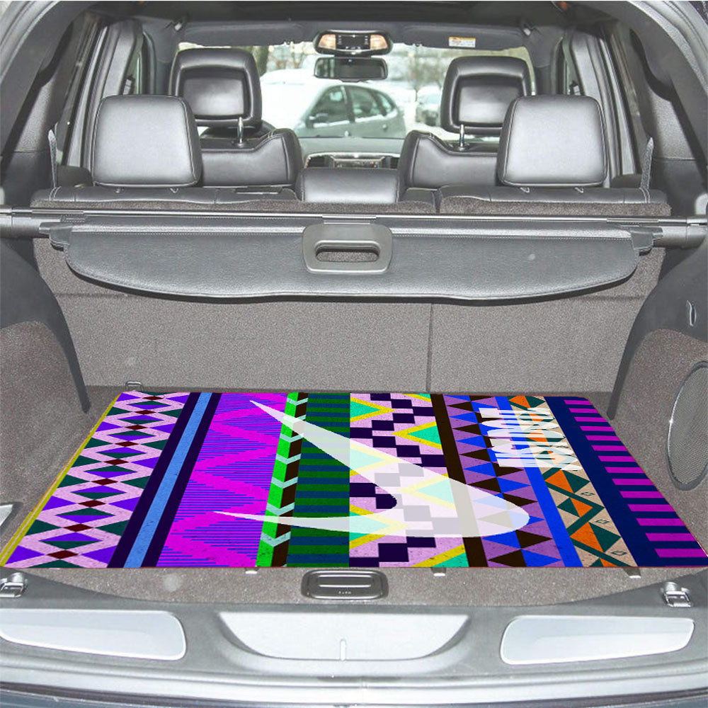 Just Do It Aztec Car Trunk Mat Non Slip