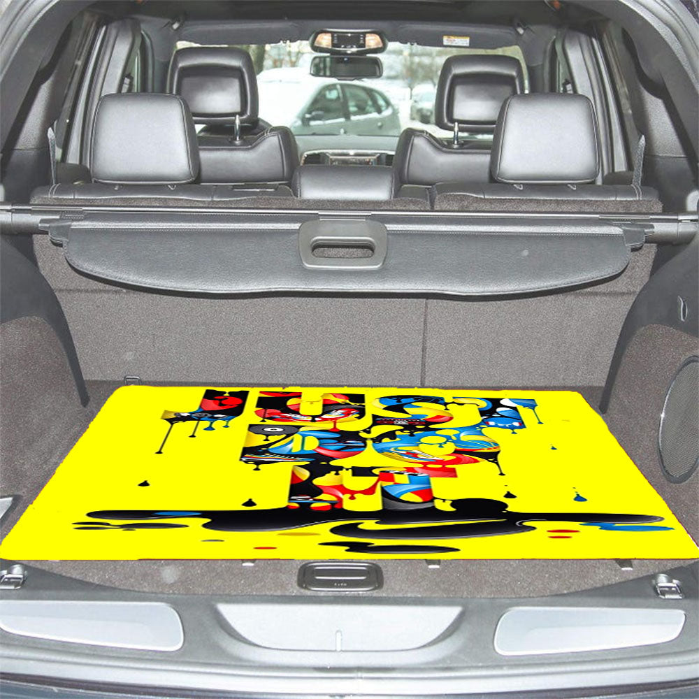 Just Do It Splash Art Car Trunk Mat Non Slip