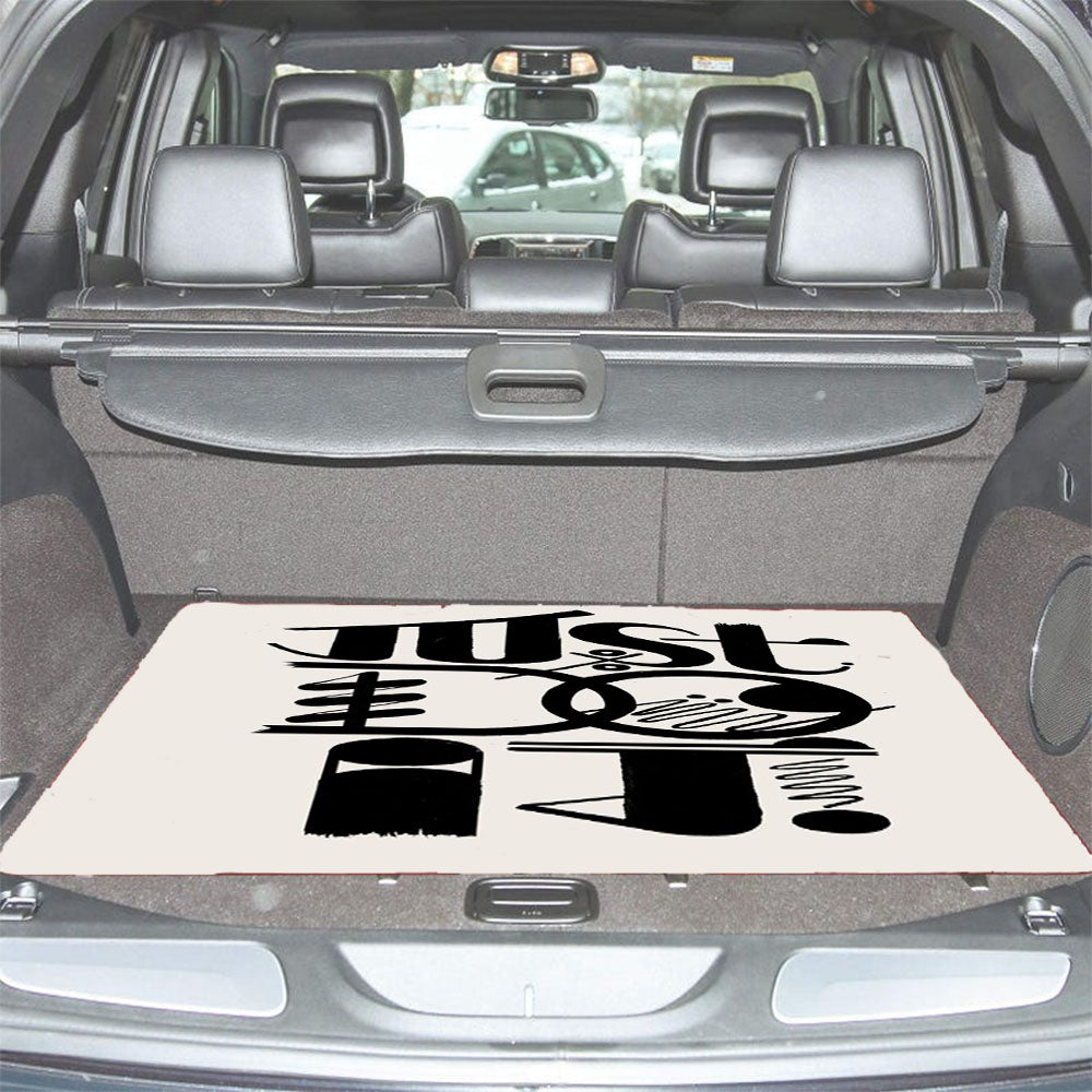 Just Do It Typography Car Trunk Mat Non Slip
