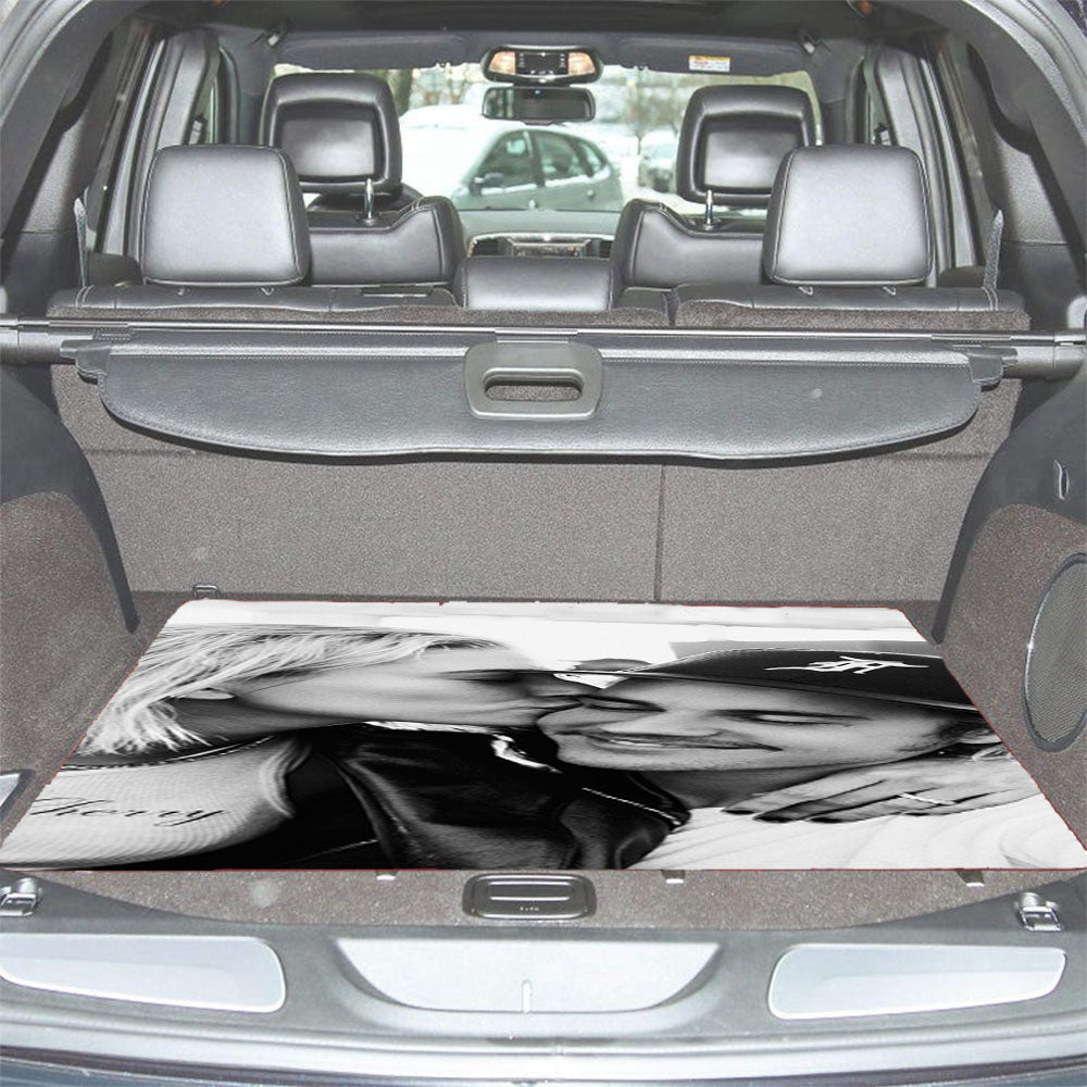 Justin Bieber Hailey Baldwin Kiss Car Trunk Mat Non Slip