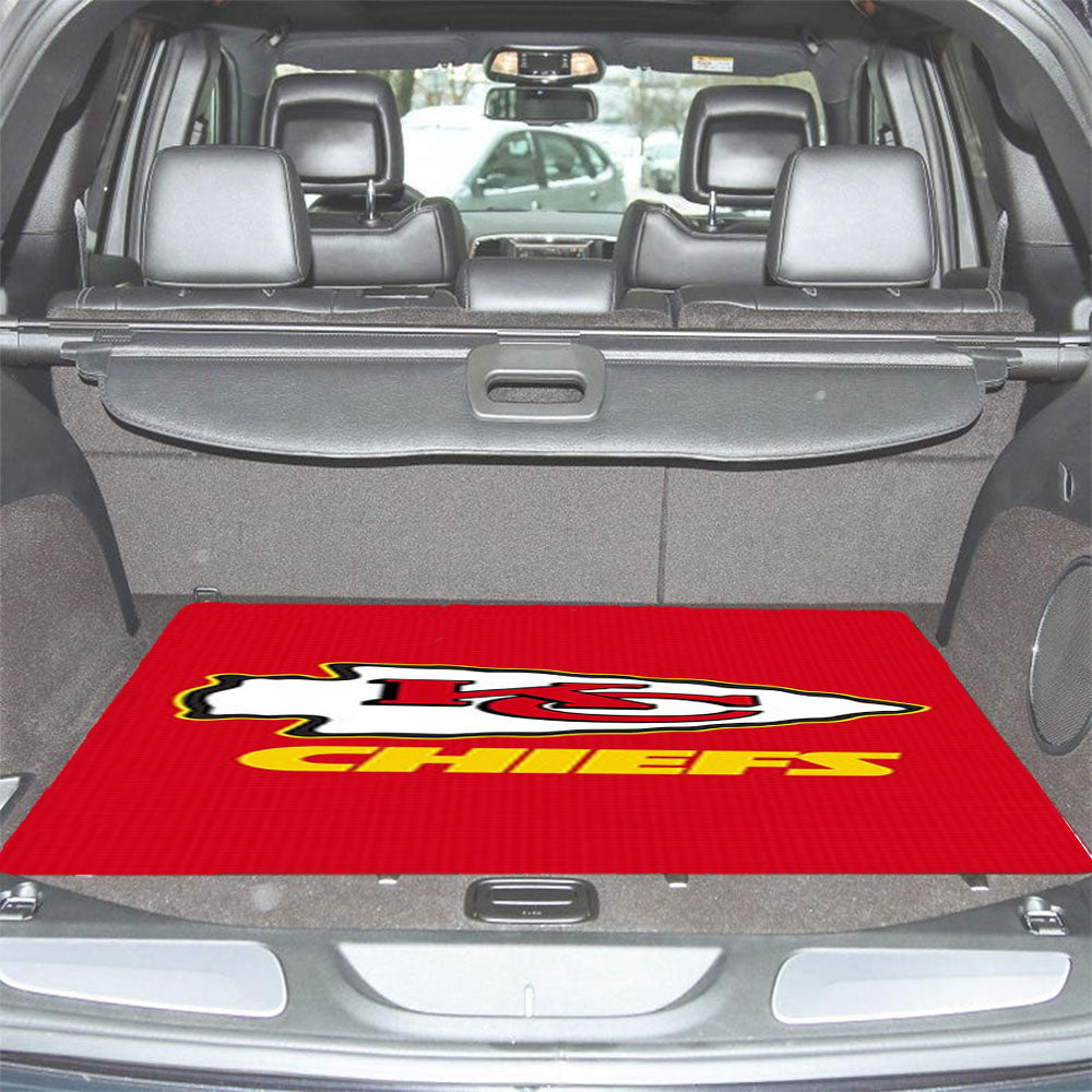 Kansas City Chiefs 4 Car Trunk Mat Non Slip