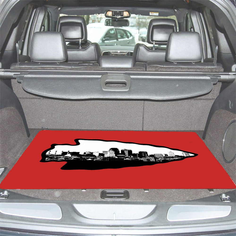 Kansas City Chiefs Emblem Car Trunk Mat Non Slip