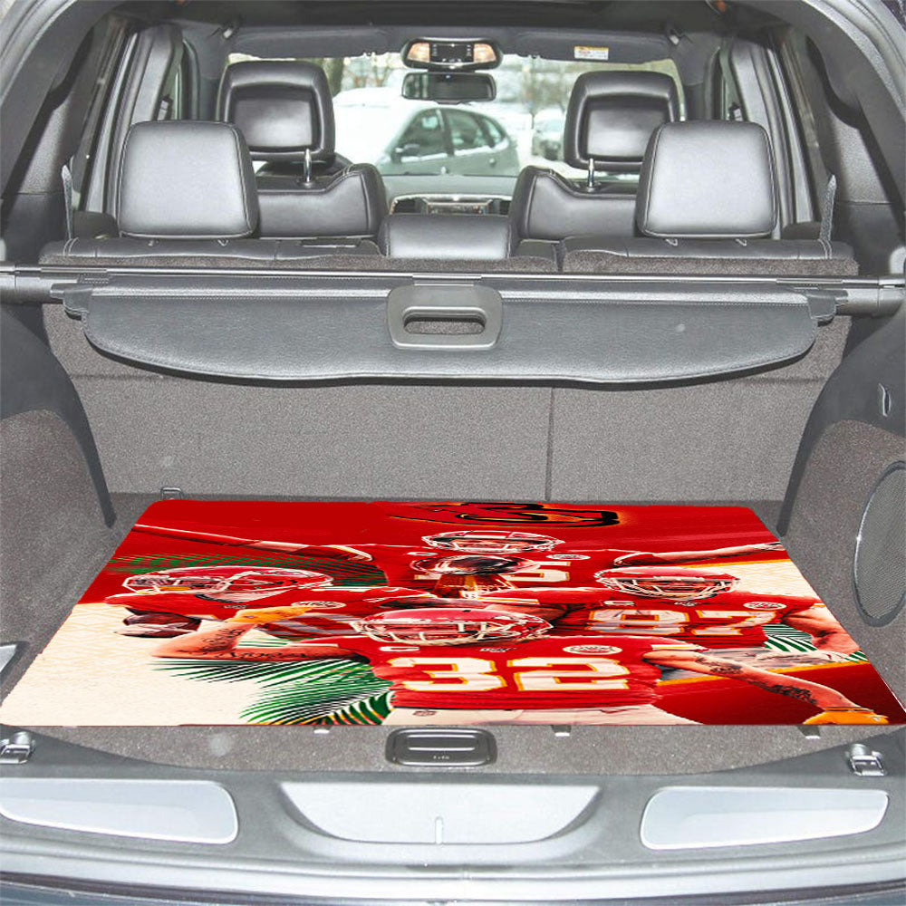 Kansas City Chiefs Logo Champions Car Trunk Mat Non Slip