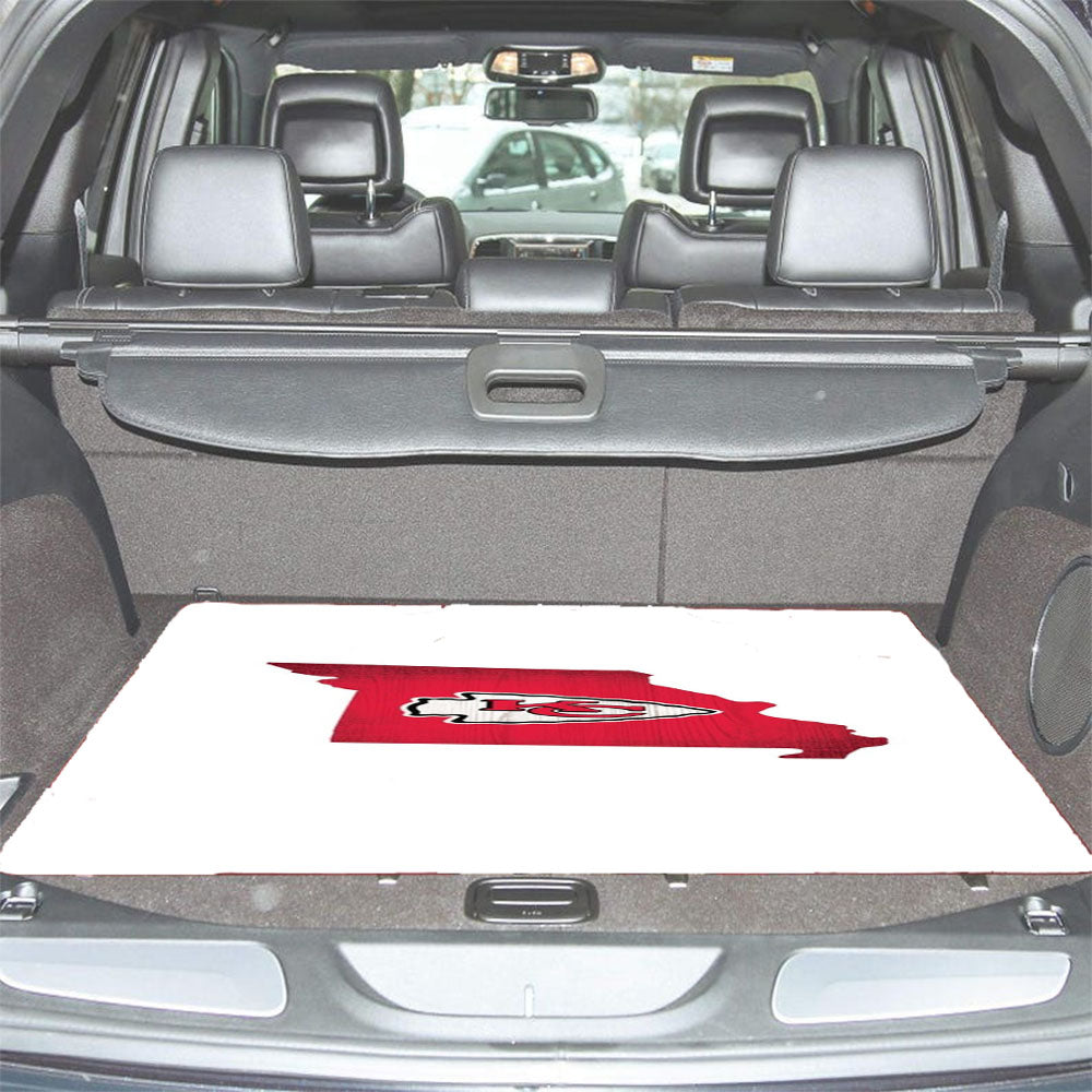Kansas City Chiefs Logo States Car Trunk Mat Non Slip