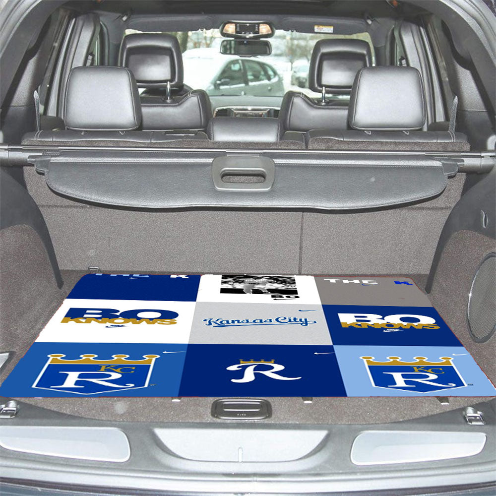 Kansas City Royals Logo Collage Car Trunk Mat Non Slip