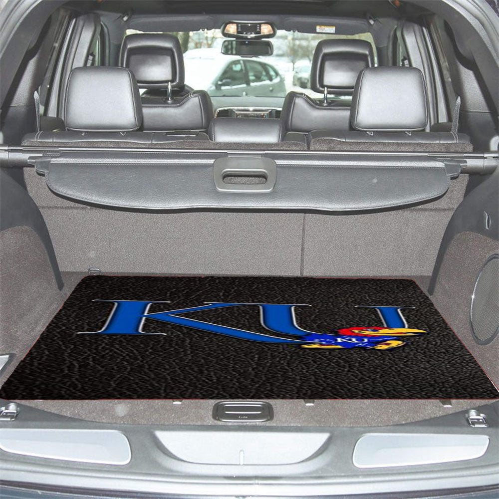 Kansas Jayhawks 3 Car Trunk Mat Non Slip