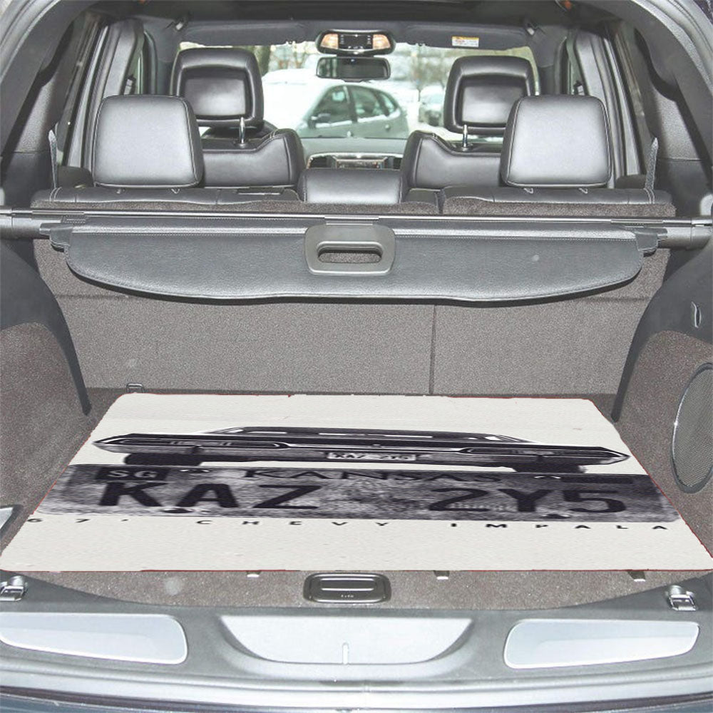 Kansas Supernatural Plate Car Trunk Mat Non Slip