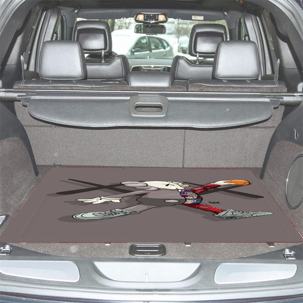 Kaws Air Jordan Car Trunk Mat Non Slip