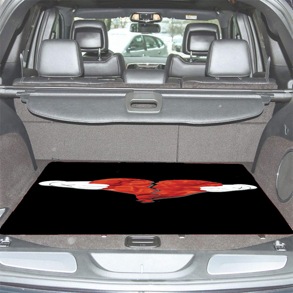 Kaws Broken Hearth Car Trunk Mat Non Slip