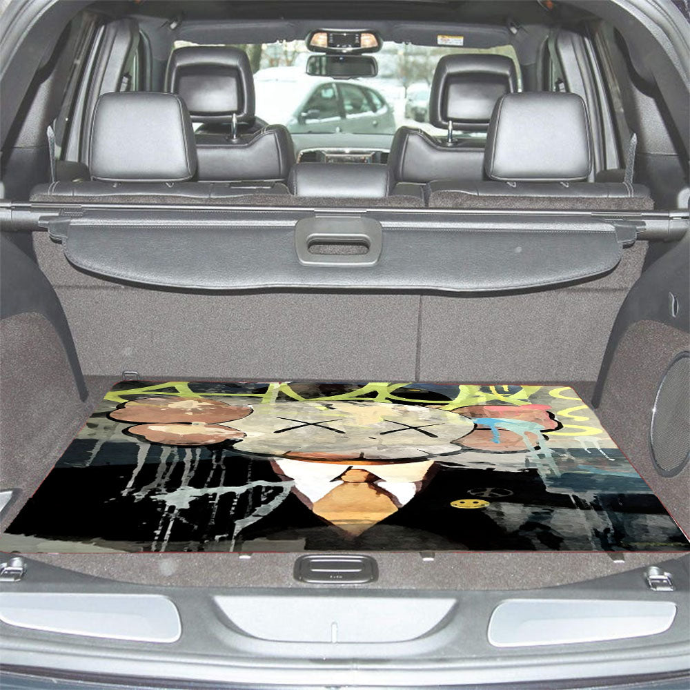 Kaws Mural Painting Car Trunk Mat Non Slip