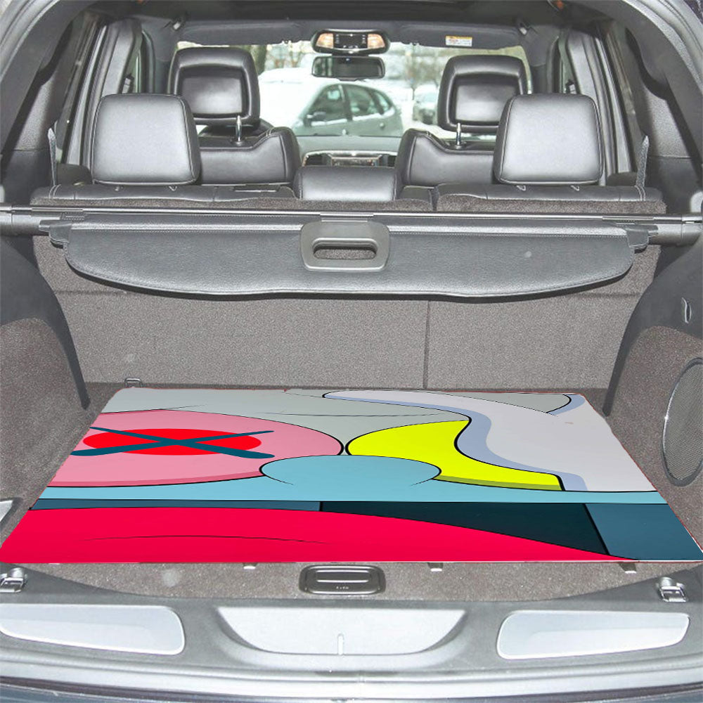 Kaws Pop Art Car Trunk Mat Non Slip