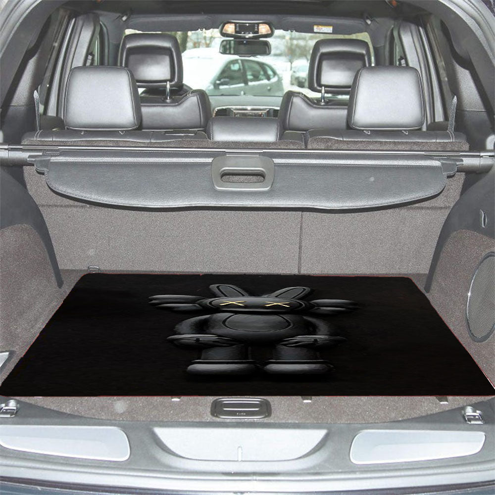 Kaws X Black Rabbit Car Trunk Mat Non Slip