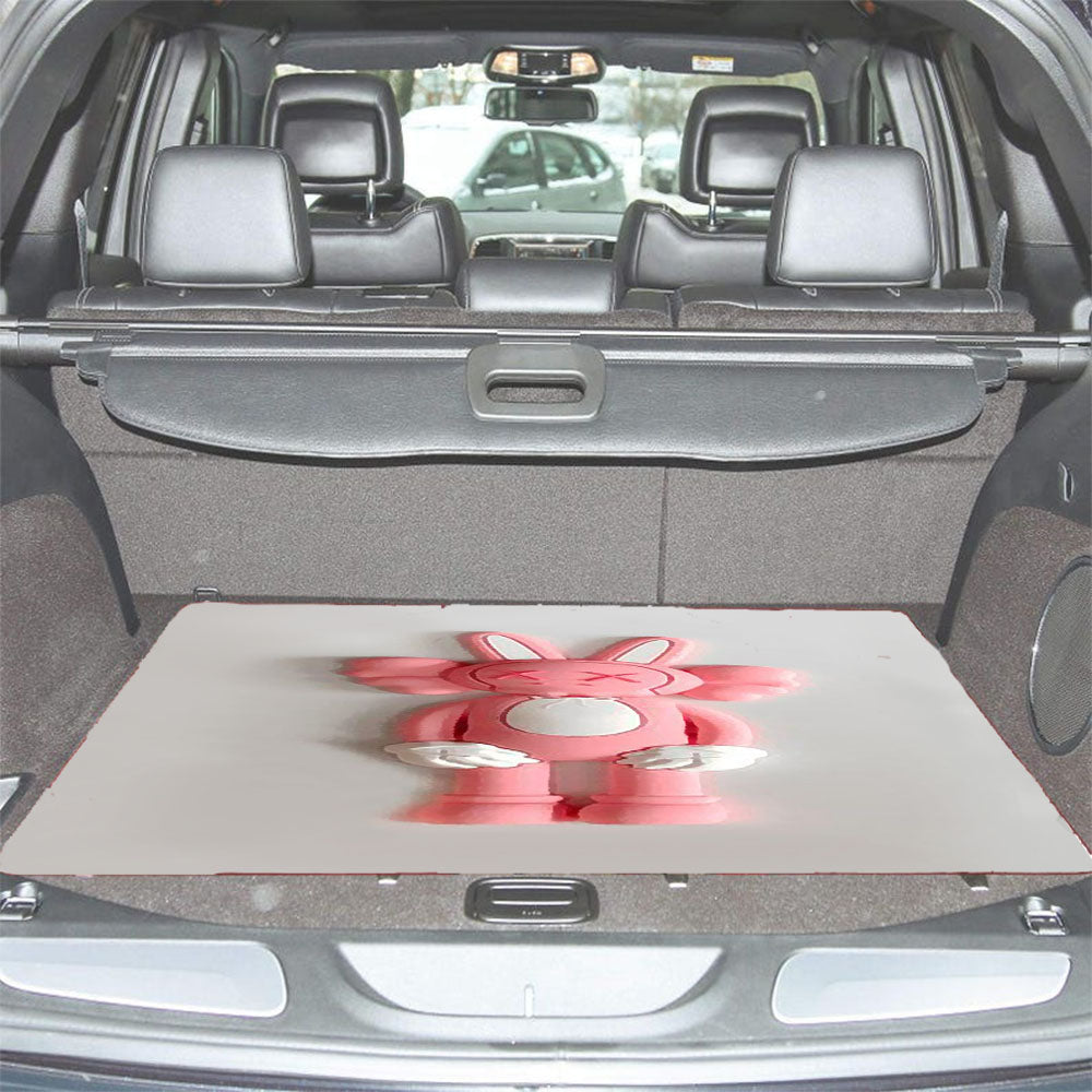 Kaws X Pink Rabbit Car Trunk Mat Non Slip