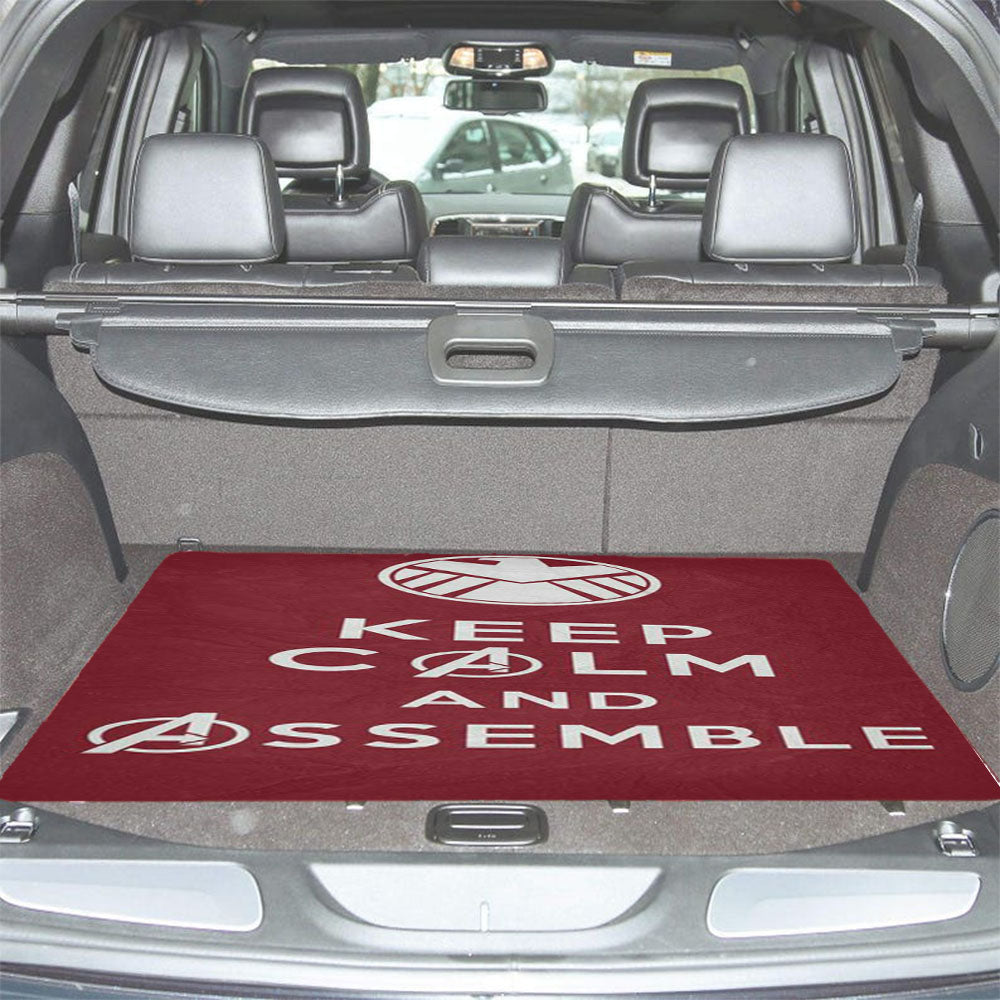 Keep Calm And Assemble Car Trunk Mat Non Slip