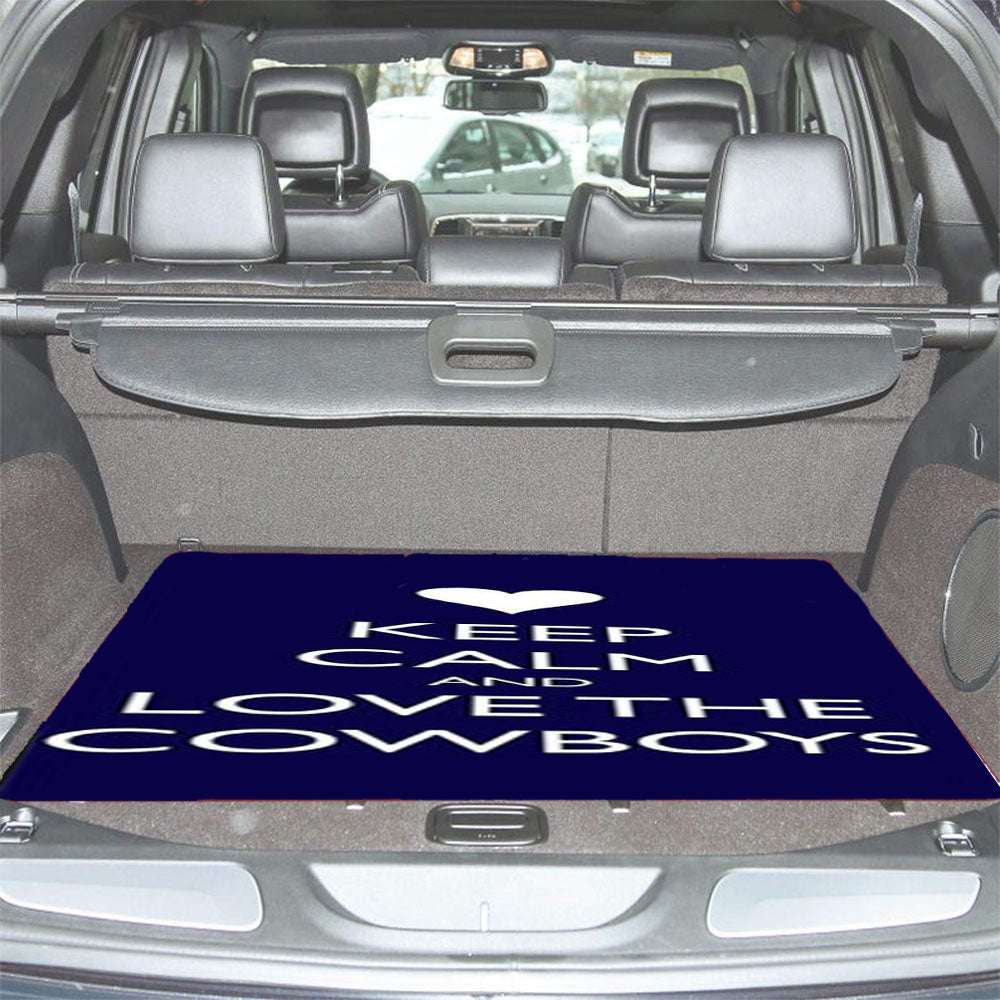 Keep Calm And Love The Cowboys Car Trunk Mat Non Slip