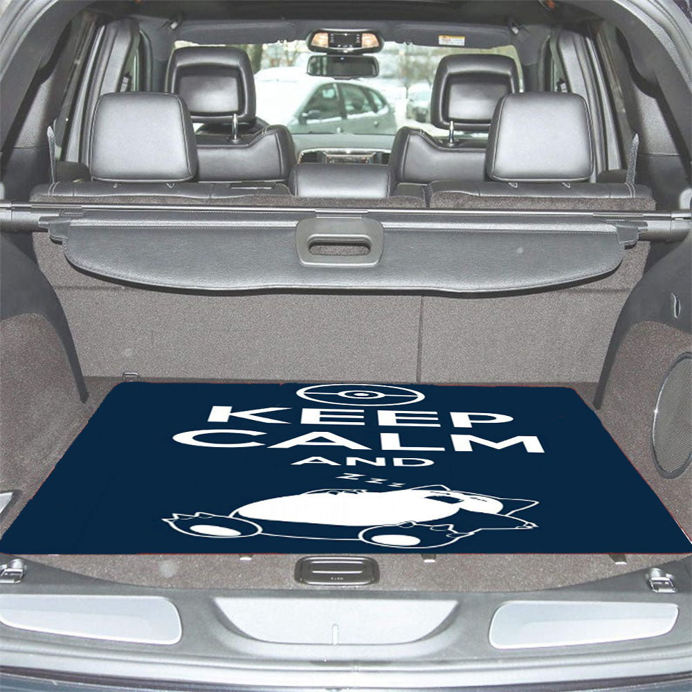 Keep Calm And Zzz Quote Car Trunk Mat Non Slip