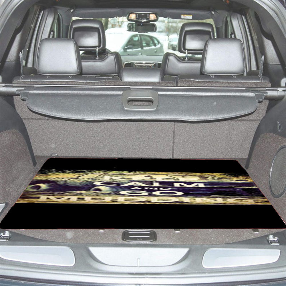 Keep Calm Go Mudding Car Trunk Mat Non Slip