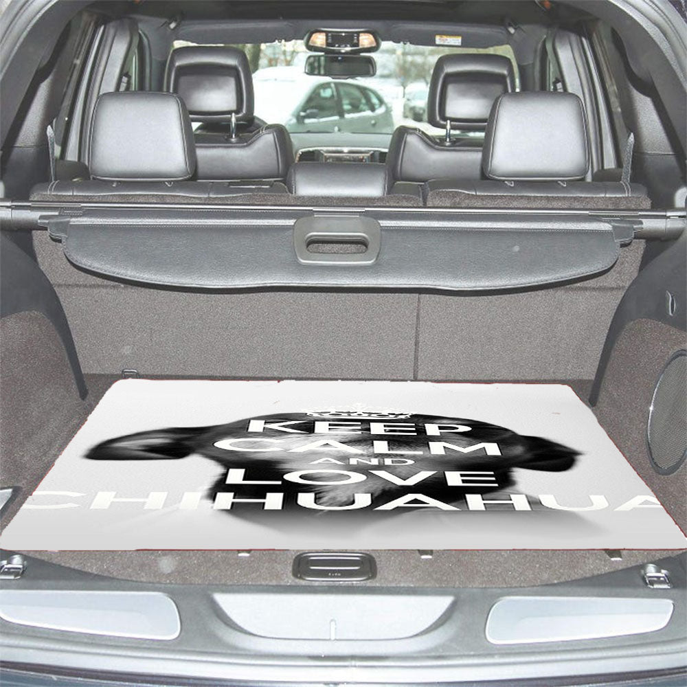 Keep Calm Love Chihuahua Car Trunk Mat Non Slip