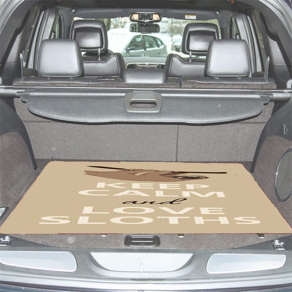 Keep Calm Love Sloths Car Trunk Mat Non Slip