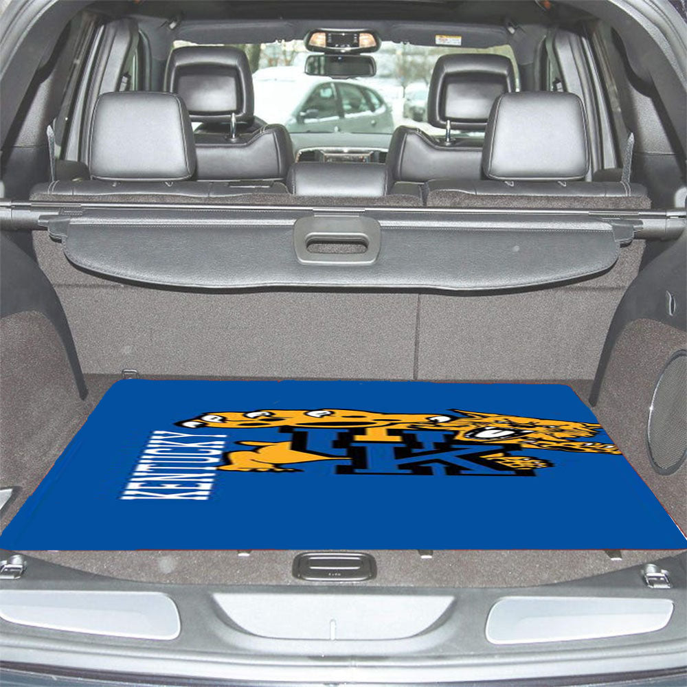 Kentucky Wildcats On Blue Car Trunk Mat Non Slip