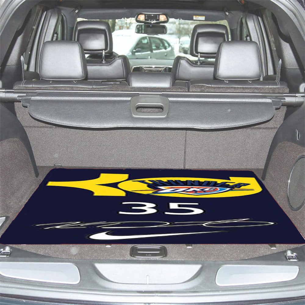 Kevin Durant Autograph Blue Car Trunk Mat Non Slip