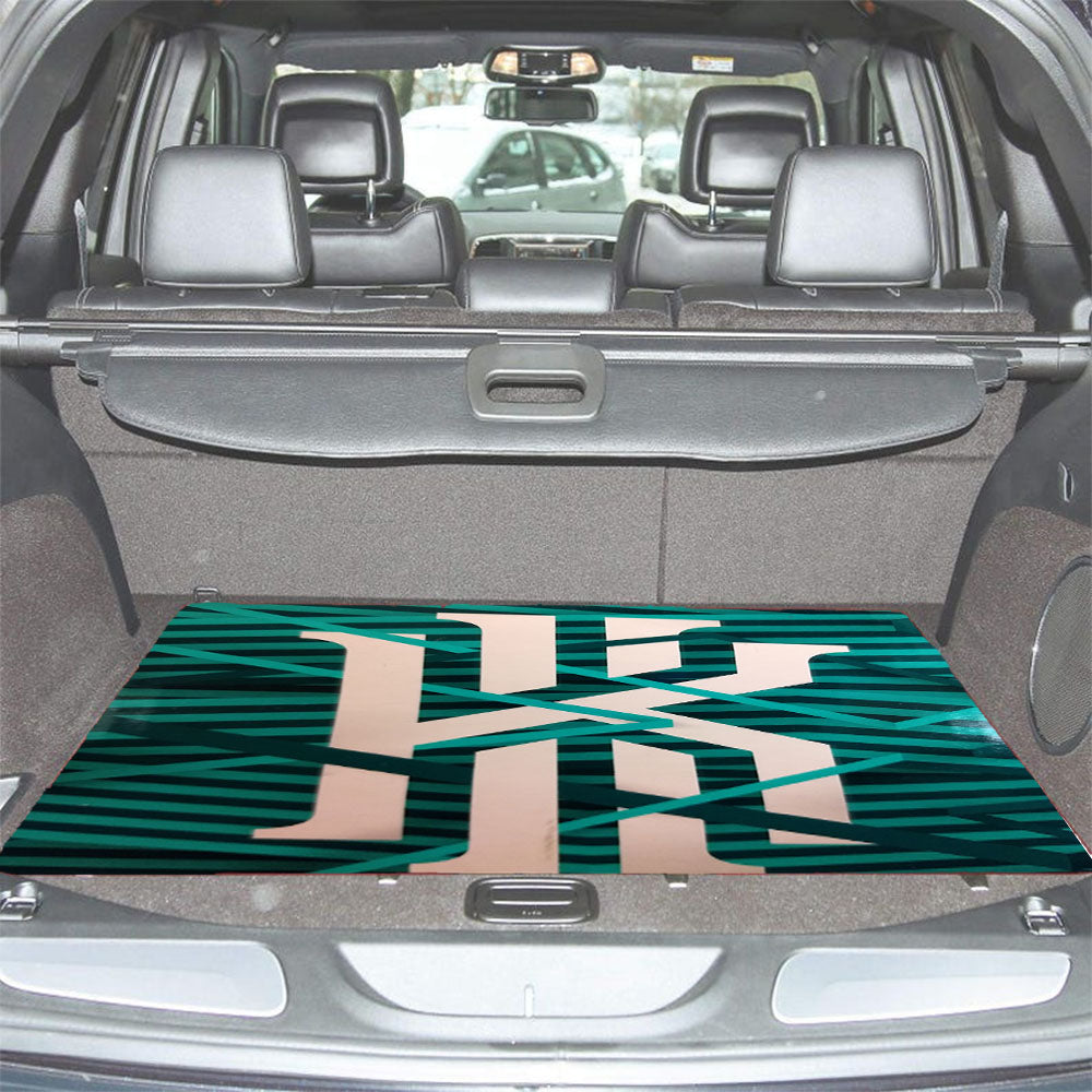 Kyrie Irving Green Stripe Car Trunk Mat Non Slip