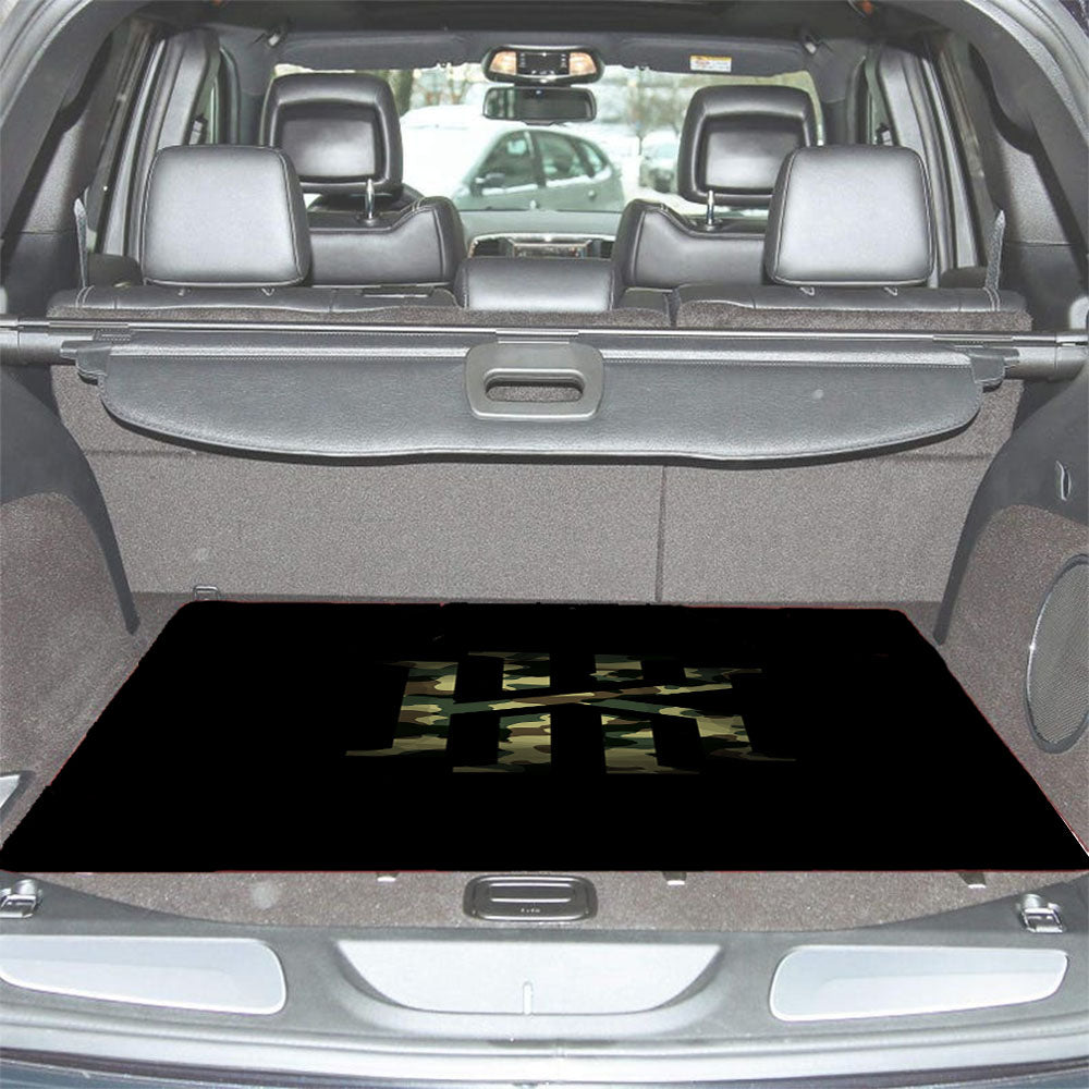 Kyrie Irving Military Camo Logo Car Trunk Mat Non Slip
