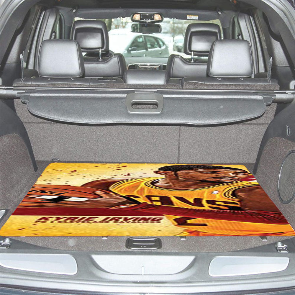 Kyrie Irving Yellow Bkg Car Trunk Mat Non Slip