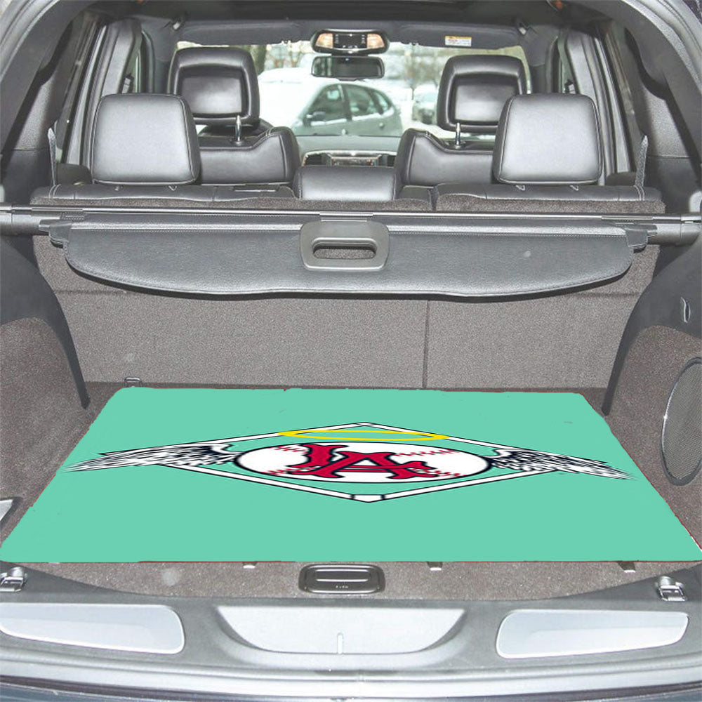 La Baseball Logo Light Blue Car Trunk Mat Non Slip