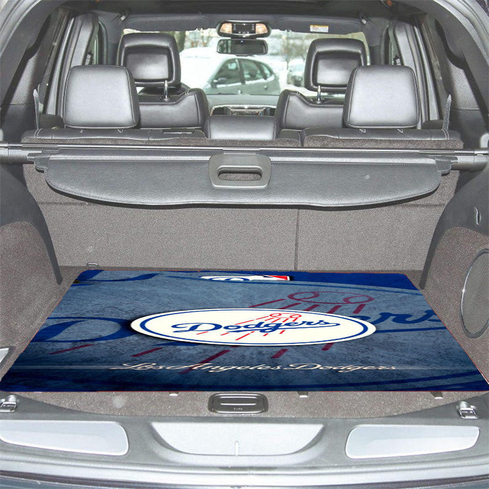 La Dodgers Mlb 2 Car Trunk Mat Non Slip