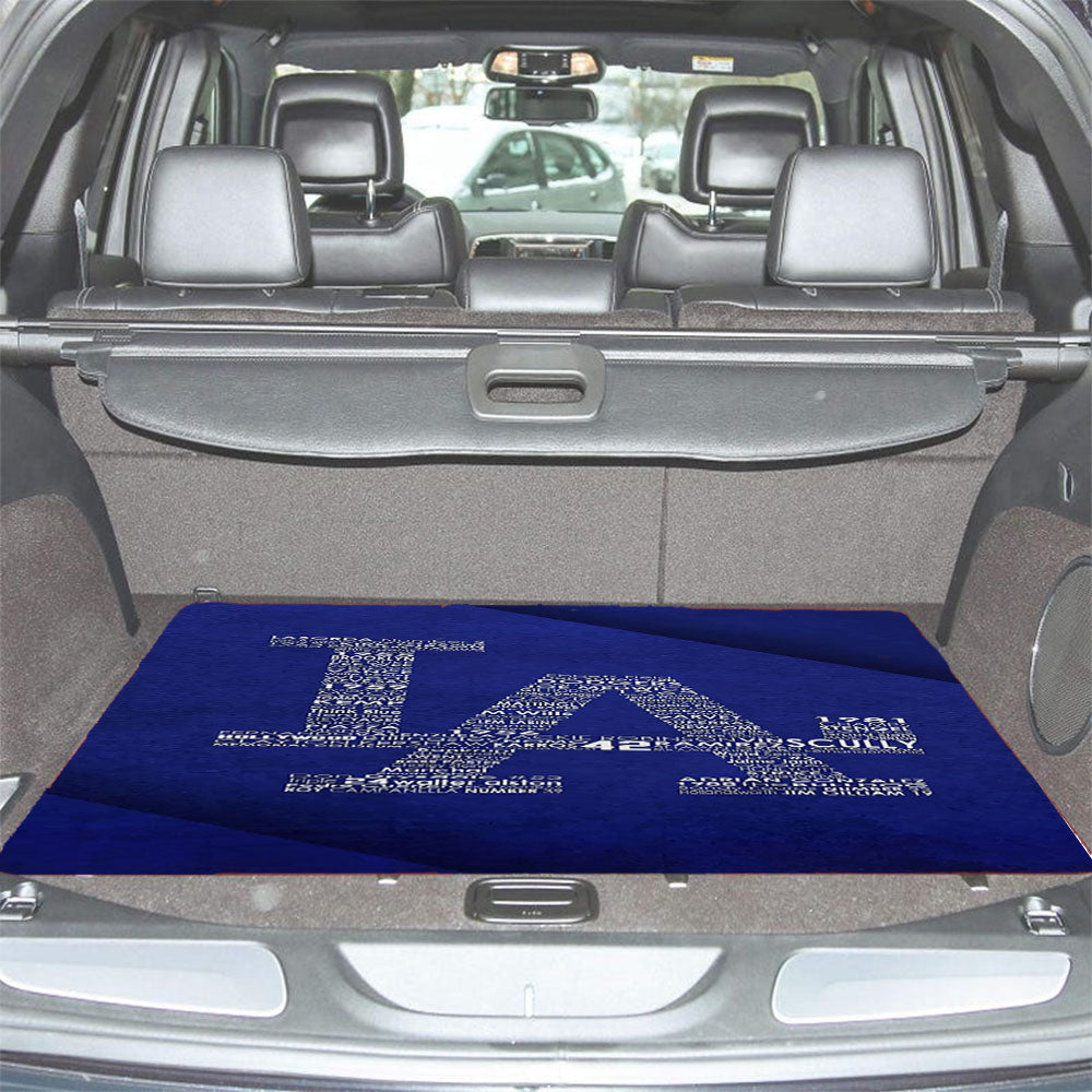 La Dodgers Typography Car Trunk Mat Non Slip