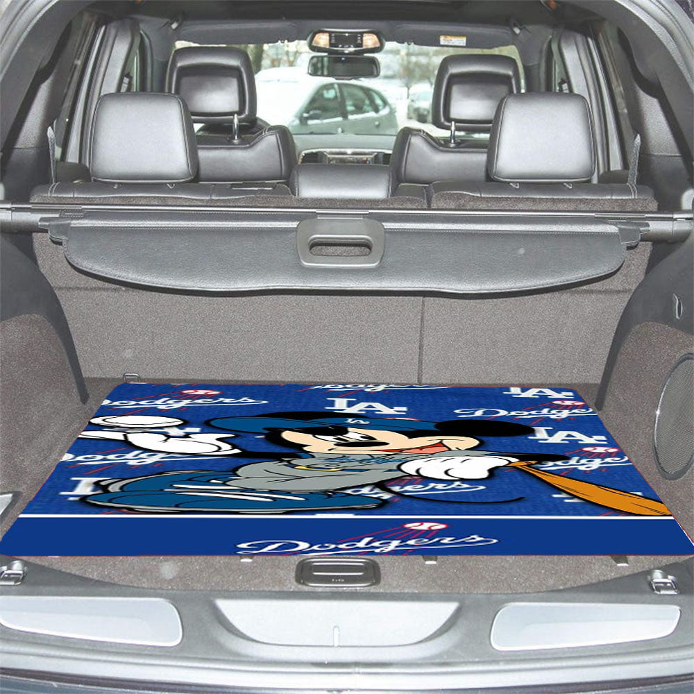 La Dodgers X Mickey Mouse Car Trunk Mat Non Slip