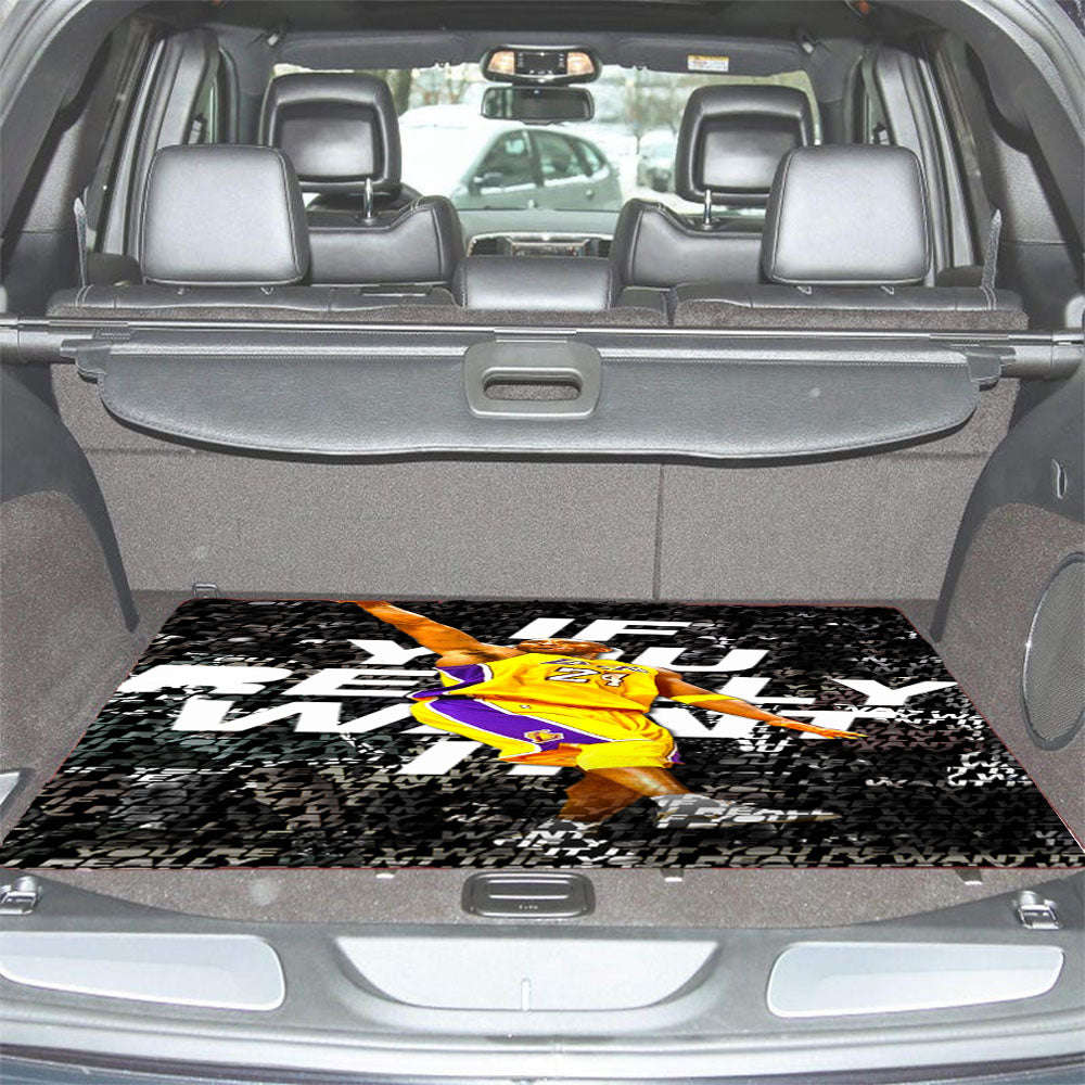 La Lakers Kobe Bryant Car Trunk Mat Non Slip