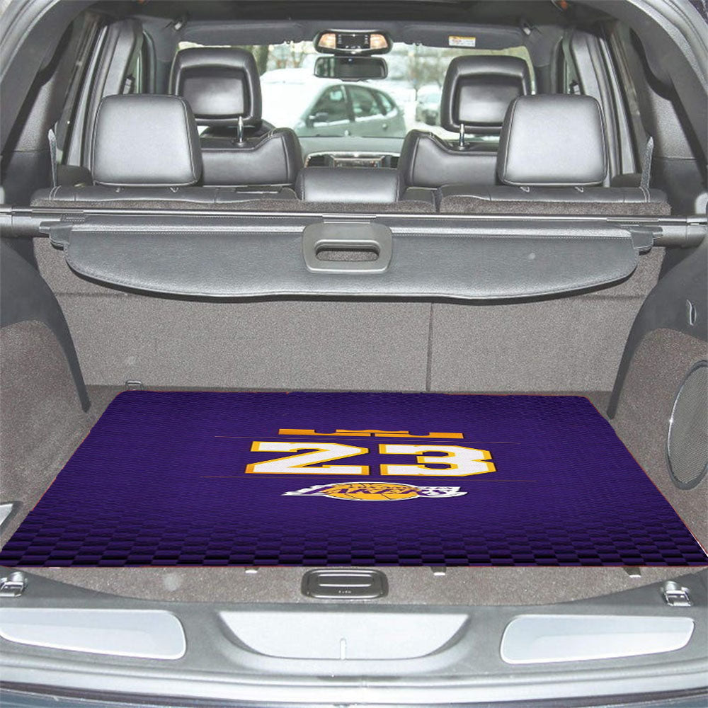 Lakers 23 Los Angeles Texture Car Trunk Mat Non Slip