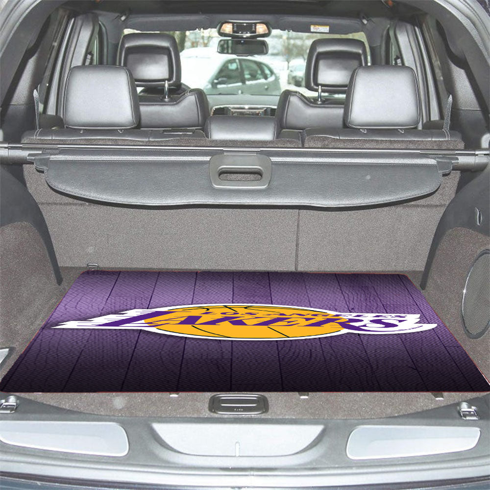 Lakers Los Angeles Team Basket Ball With Texture Car Trunk Mat Non Slip