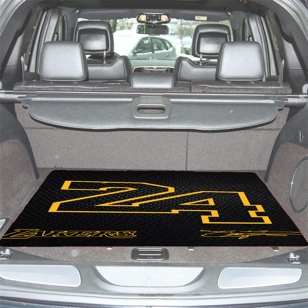 Lakers Number 24 Deluxe Car Trunk Mat Non Slip