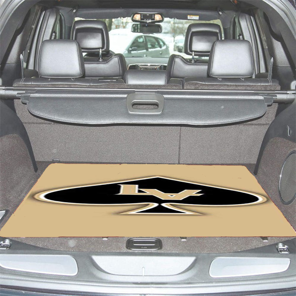 Las Vegas Black Knights Logo Blk On Tan Car Trunk Mat Non Slip