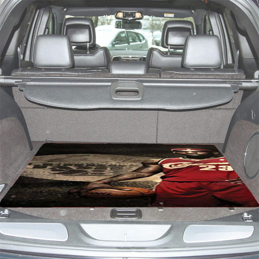 Lebron Circle Bkg Car Trunk Mat Non Slip