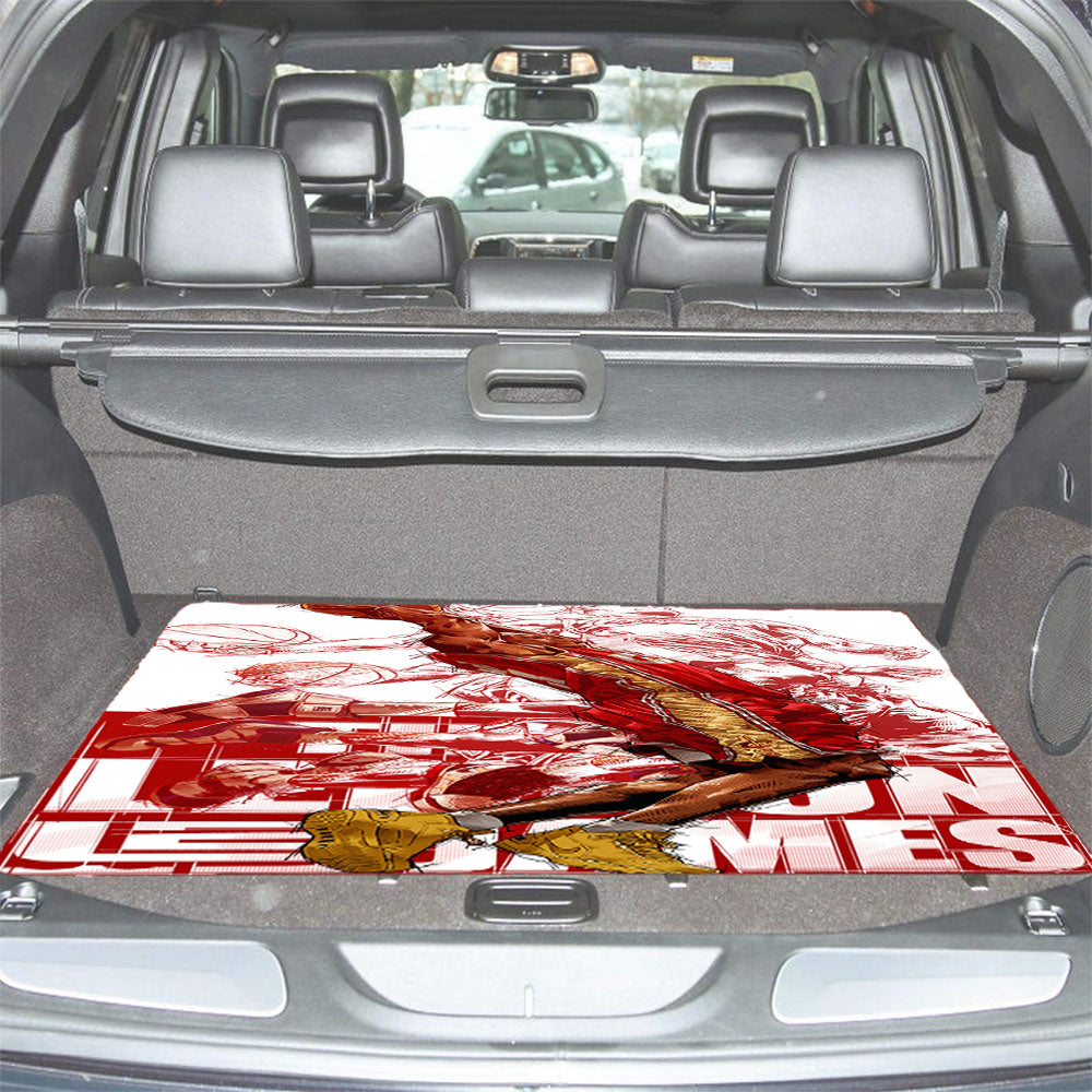 Lebron James Art Car Trunk Mat Non Slip