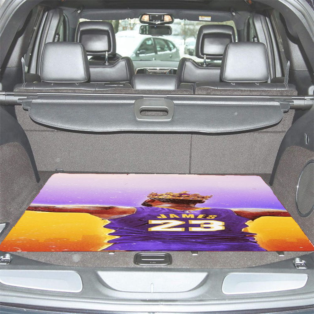 Lebron James Lakers Crown Car Trunk Mat Non Slip