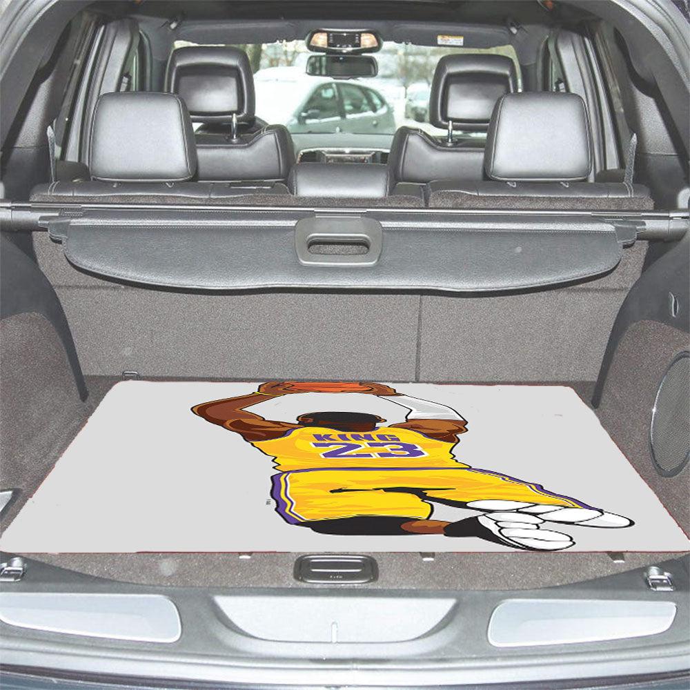 Lebron Lakers Custom Car Trunk Mat Non Slip