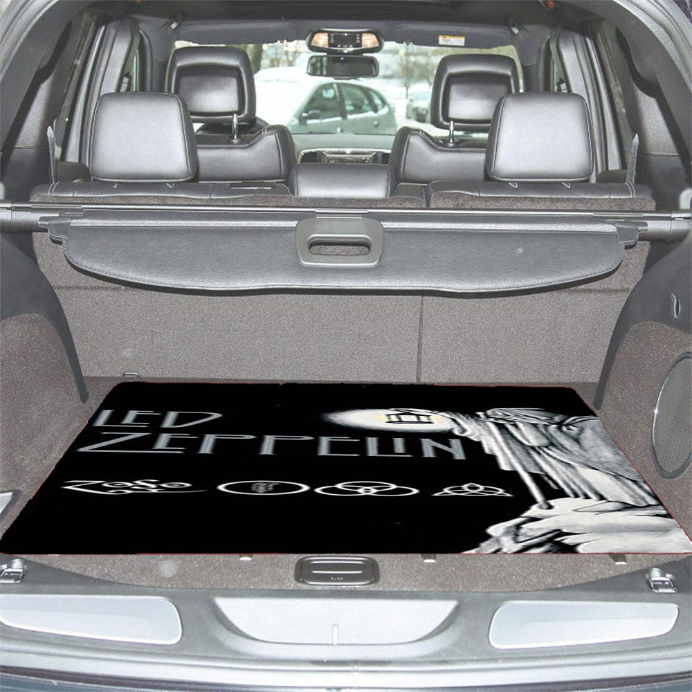 Led Zeppelin Darkness Car Trunk Mat Non Slip