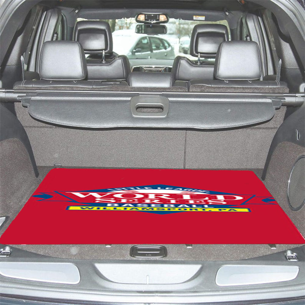 Little Lague World Series Baseball Logo Red Car Trunk Mat Non Slip